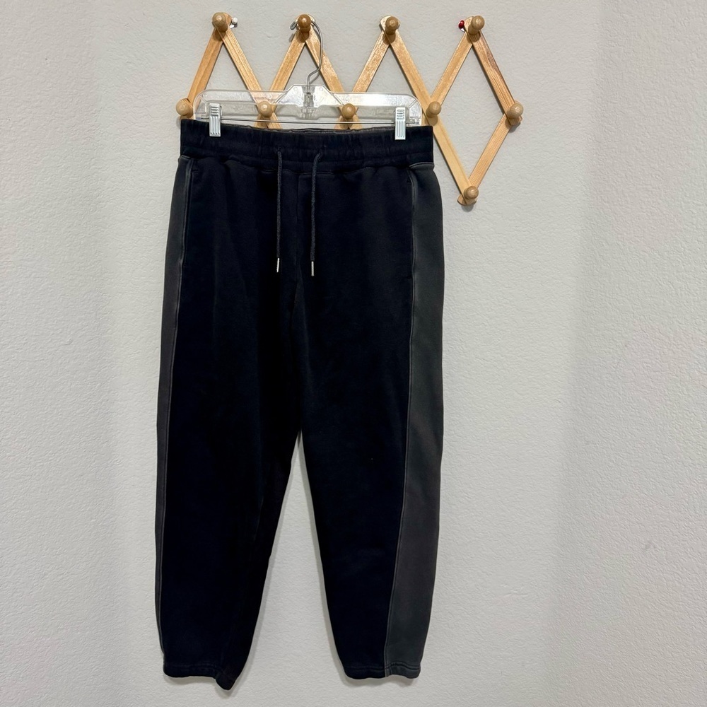 Abercrombie & Fitch Black Grey Colorblock Essential Jogger Sweatpants Size L